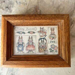 Vintage wooden trinket box